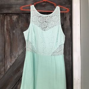 BCBG short green dress size 10